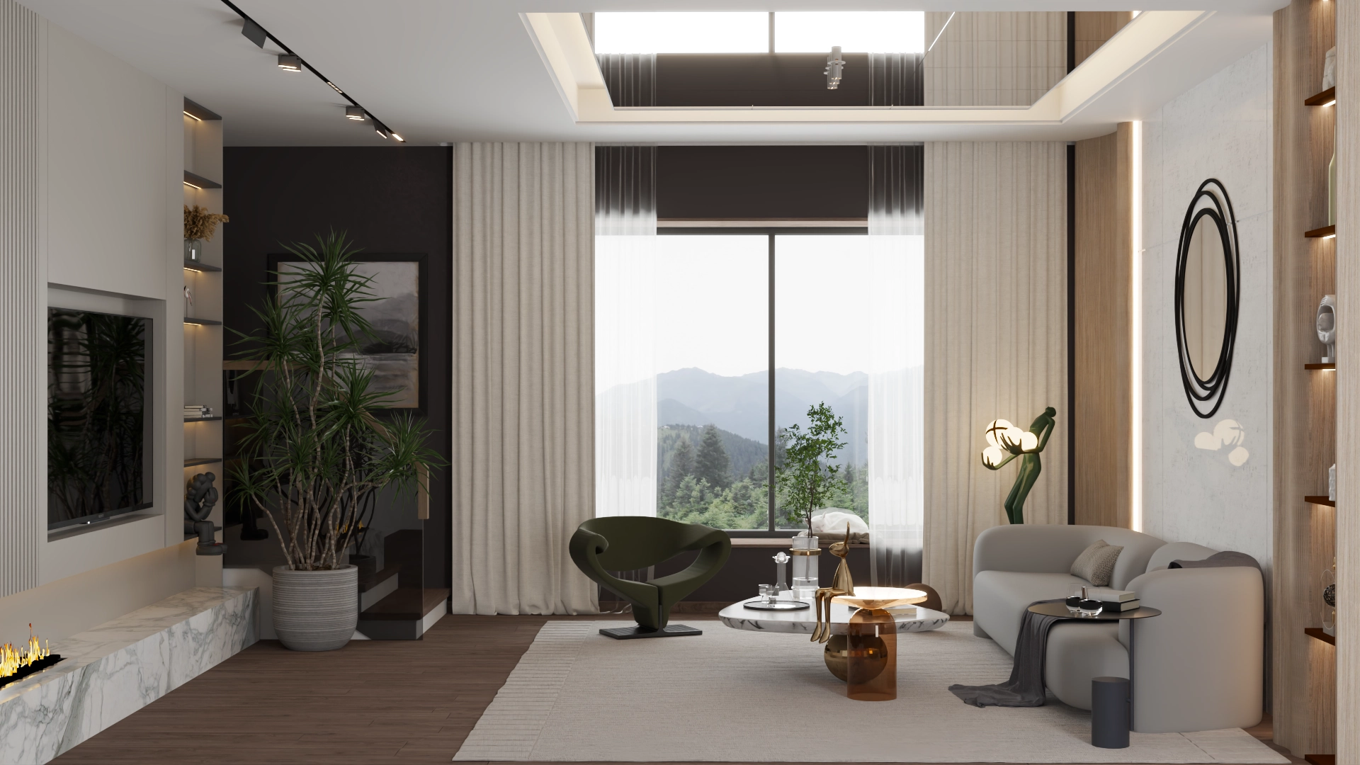 Salón de Lujo — TFM Render